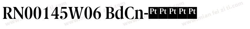 RN00145W06 BdCn字体转换